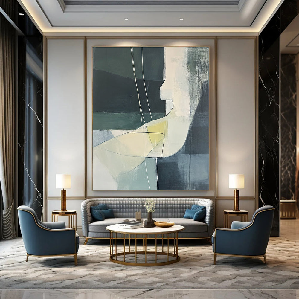 Minimalist Geometric Art for Office & Hallway STSC672