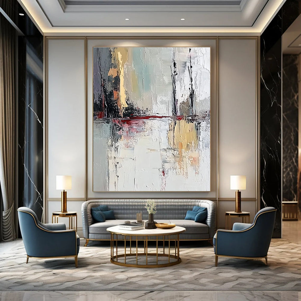 Colorful Abstract Reflection for Artistic Café & Bohemian Living Room STSC601