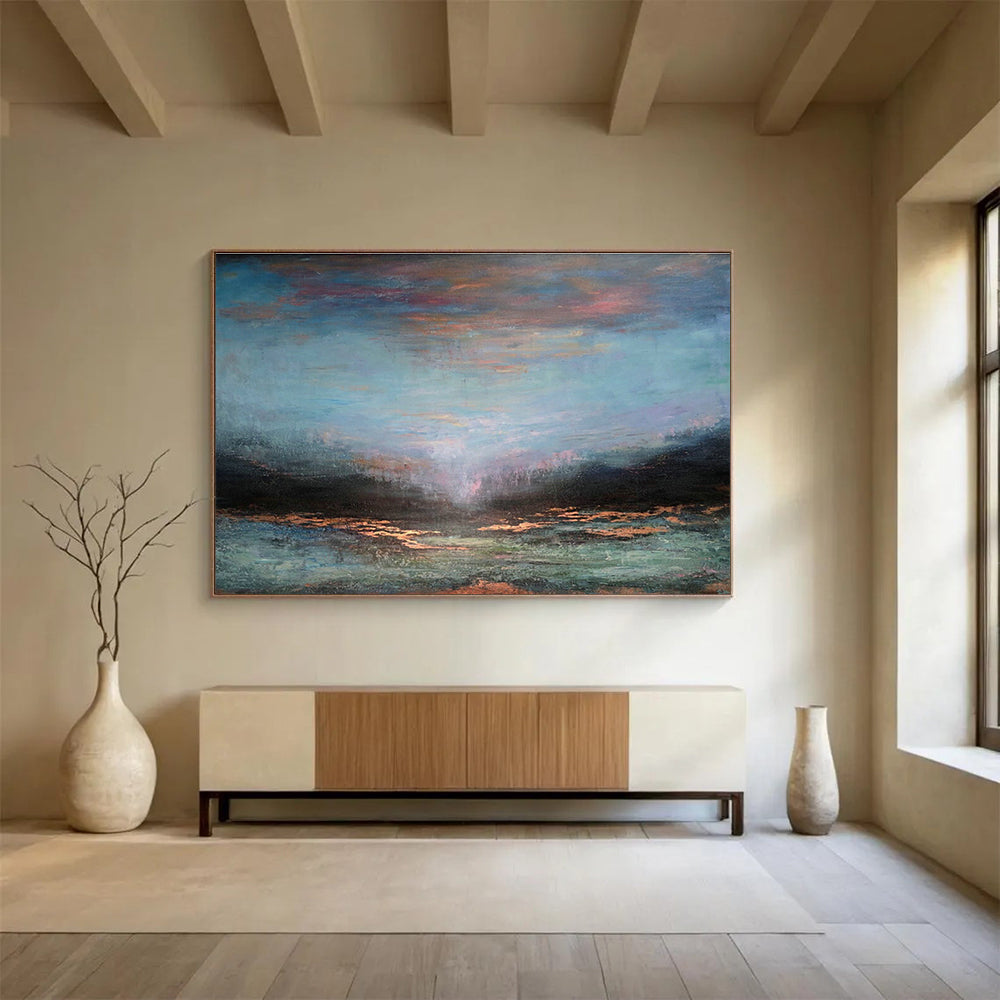 Dreamy Sea View Art for Coastal Spa Retreat Relaxation Areas DLZ3164