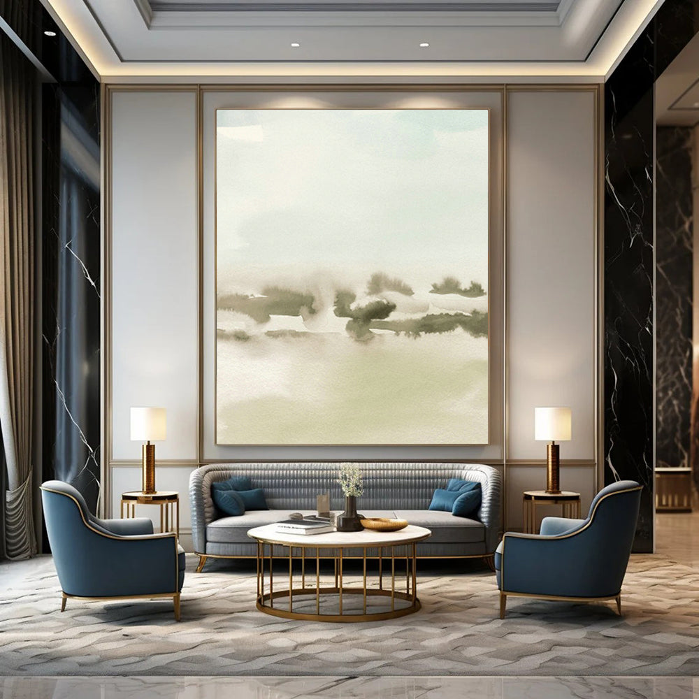 Light - Color Landscape Abstract Art for Living Room & Bedroom DLZ0519