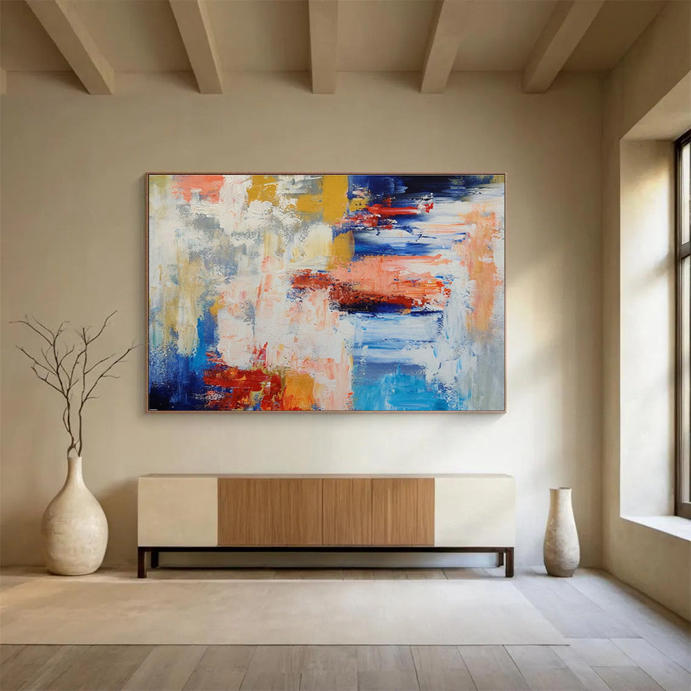 Energetic Color Block Abstract for Creative Coworking Space DLZ3030