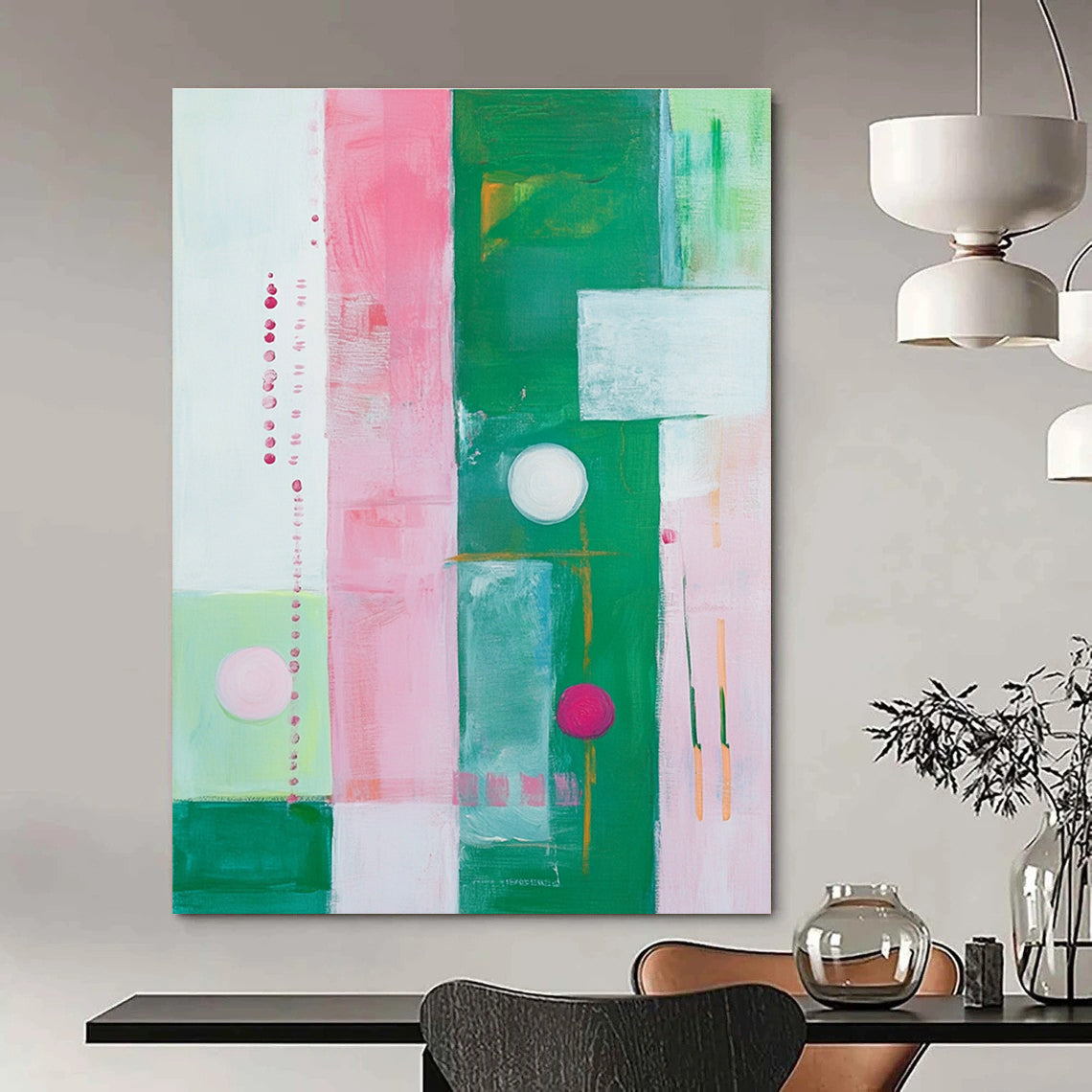 Colorful Geometric Abstract for Playful Kids’ Area & Modern Café STSC325