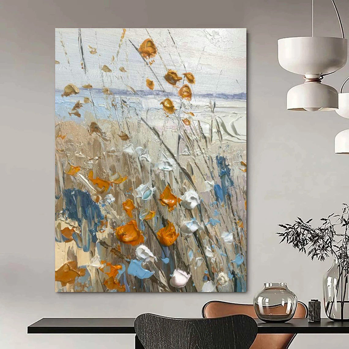 Floral Beach Art for Nautical - Themed Café Outdoor Seating DLZ0125