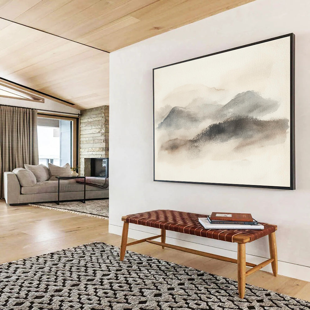 Traditional Ink Wash Art: Enrich Asian - Inspired Home & Zen Space SC549