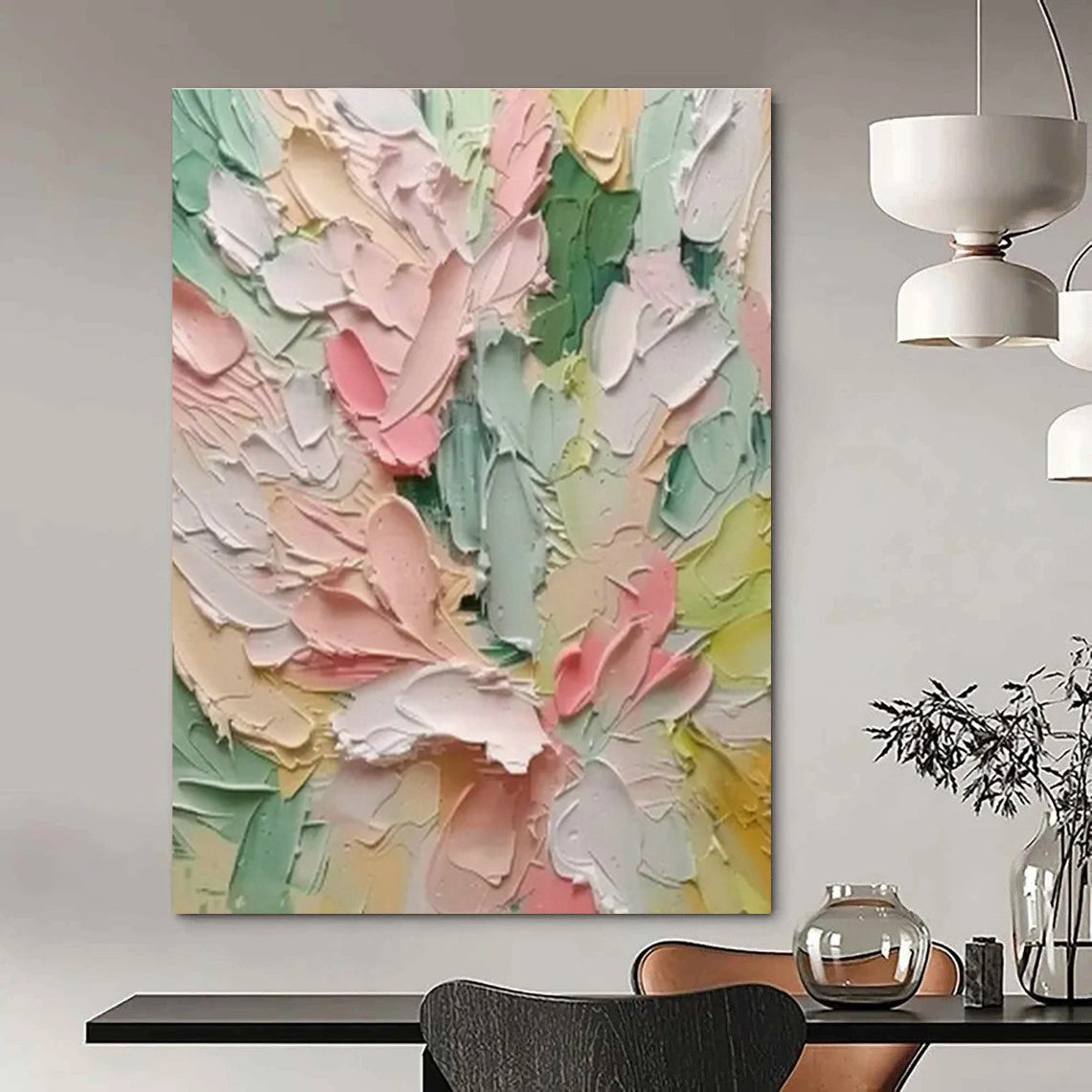 Pastel Flower Palette Art for Minimalist Nursery & Spring - Themed Tea Room DLZ1404