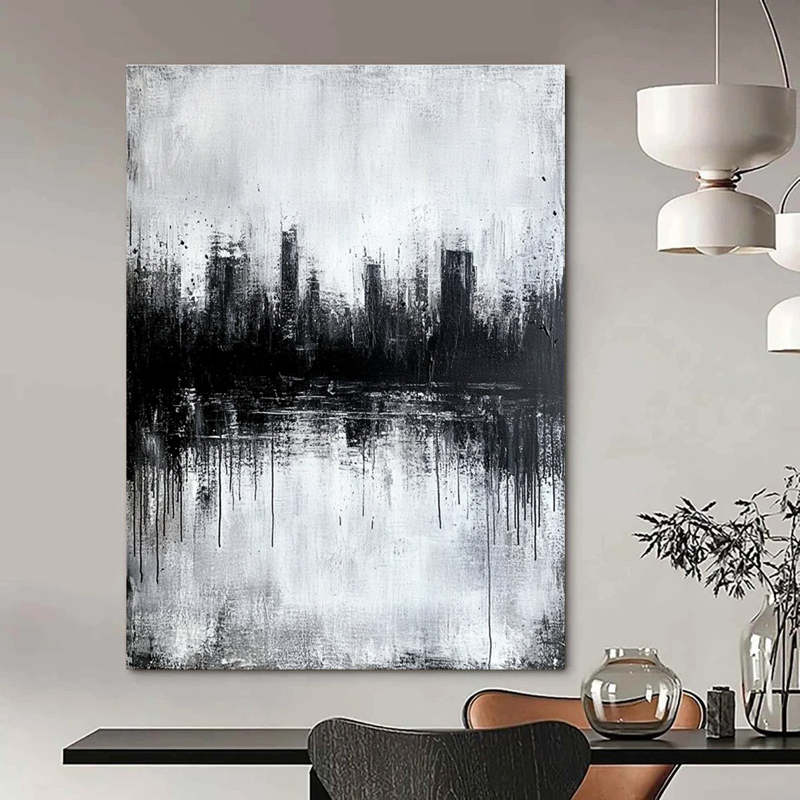 Dramatic Urban Art for Industrial Loft & Art Exhibit STSC025