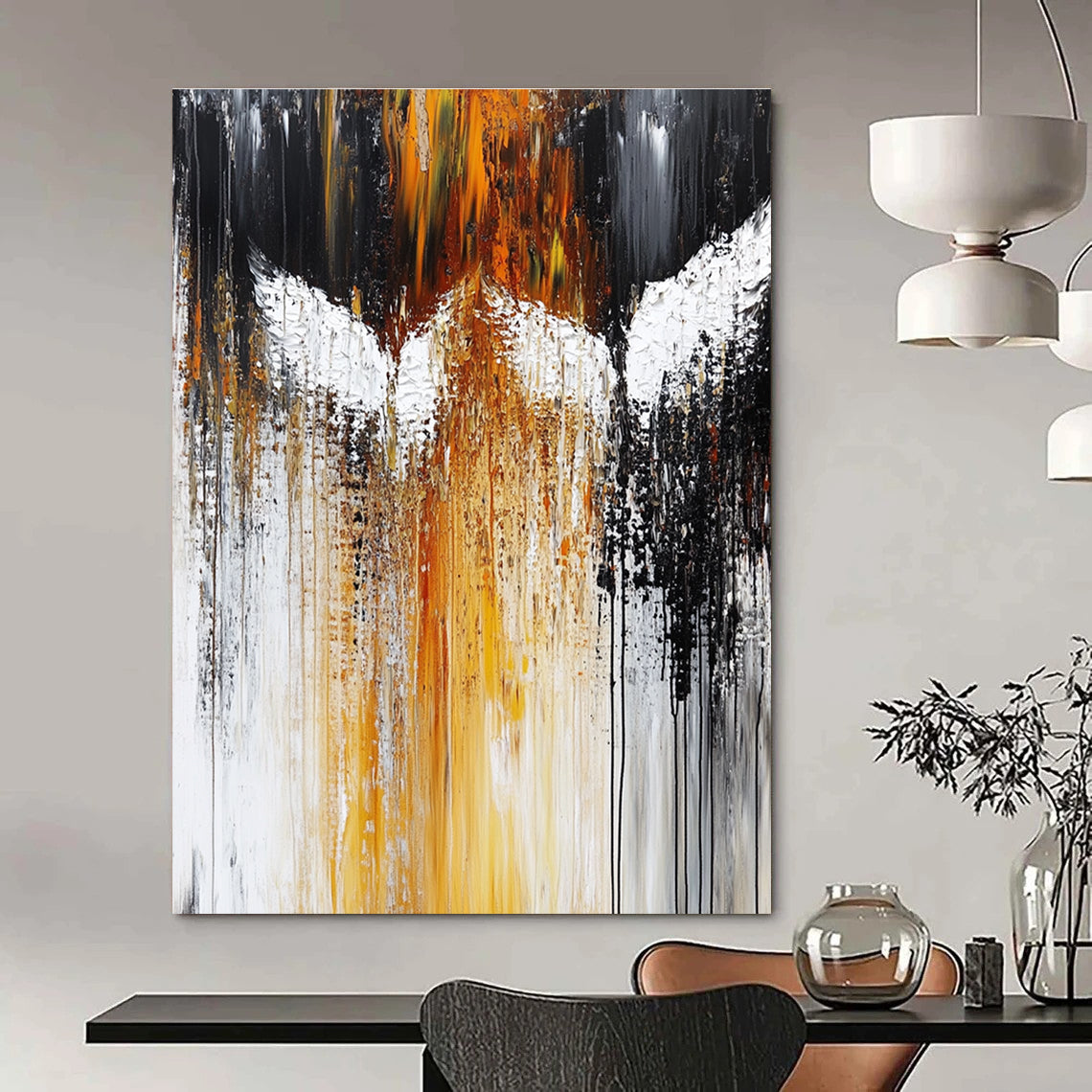 Abstract Winged Figure for Inspirational Office & Art - Themed Studio STSC203