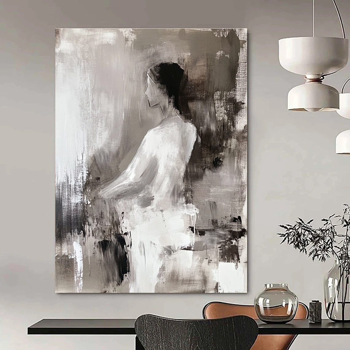 Elegant Figure Abstract Art for Bedroom & Study STSC673