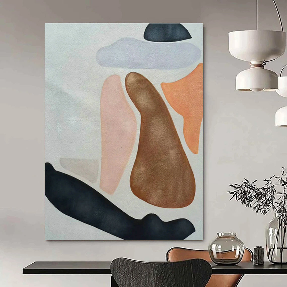 Soft - Colored Geometric Abstract Art for Living Room & Bedroom DLZ0511