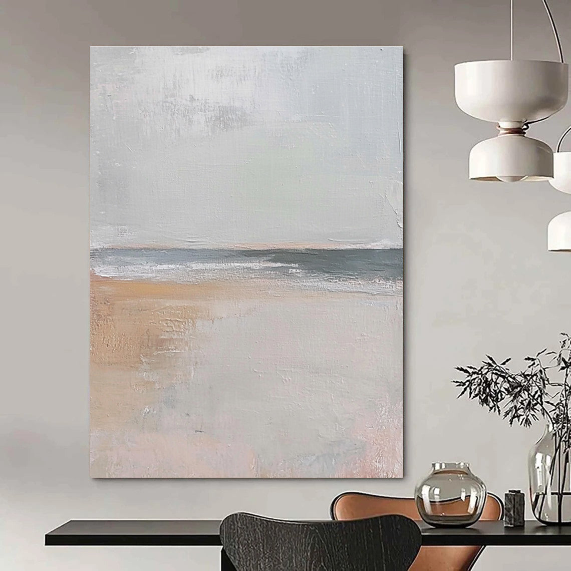 Calm Coastal Art for Beach House Bedroom & Yoga Studio STSC016