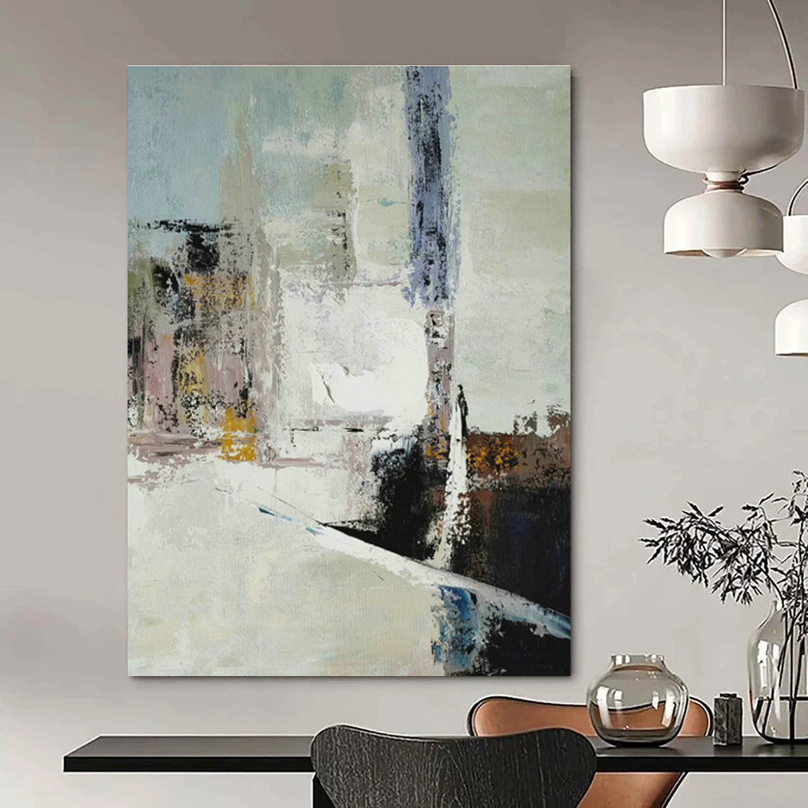 City Impression Abstract Art for Living Room & Studio DLZ0542