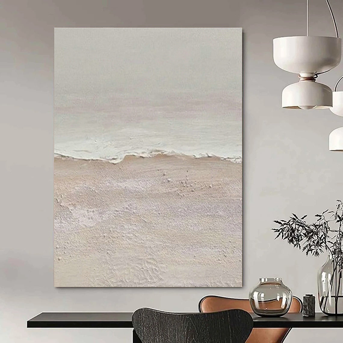 Beach Wave Abstract Art for Coastal Café & Home Bedroom DLZ1131