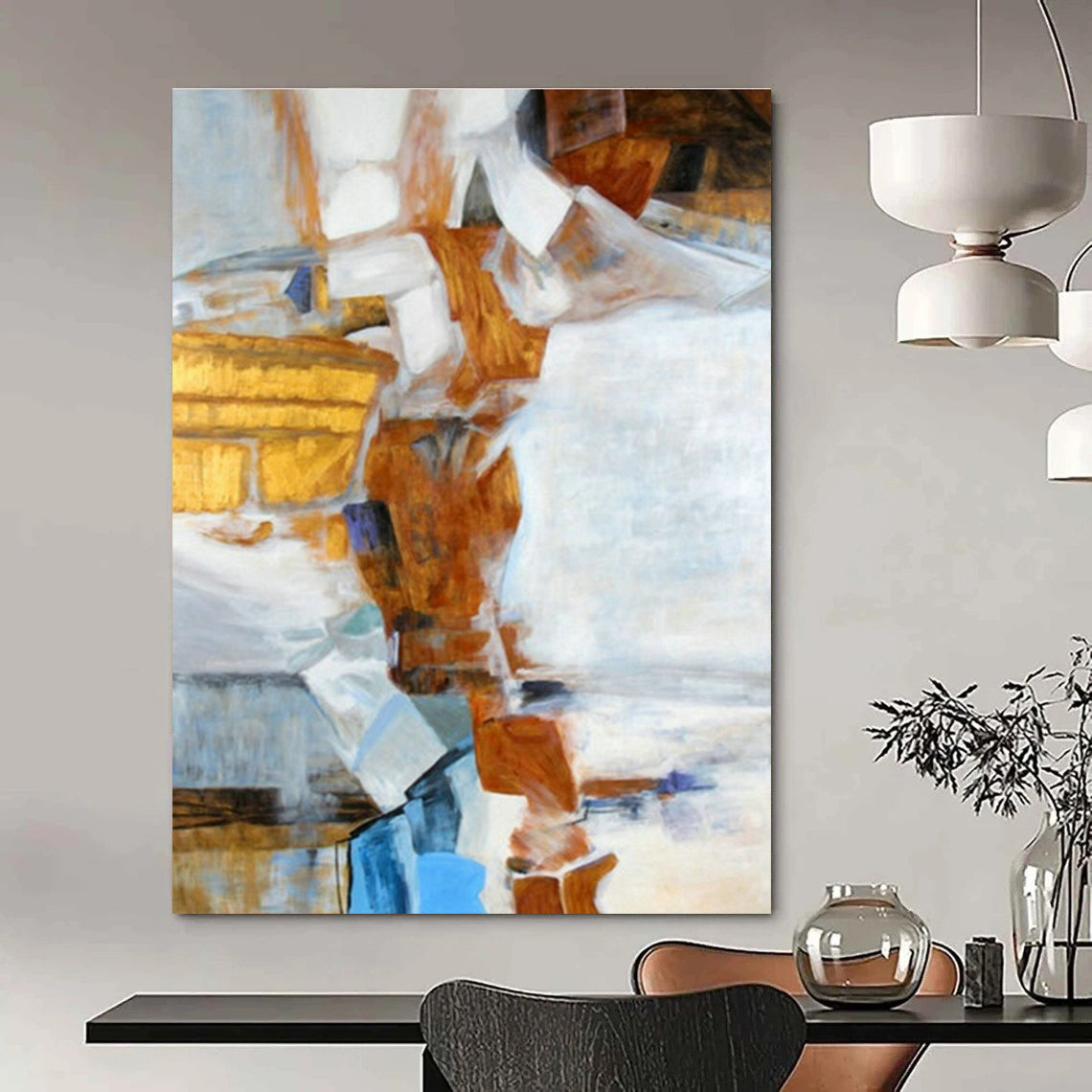 Geometric Color - Block Abstract for Modern Office Lobby & Creative Coworking Space DLZ0944