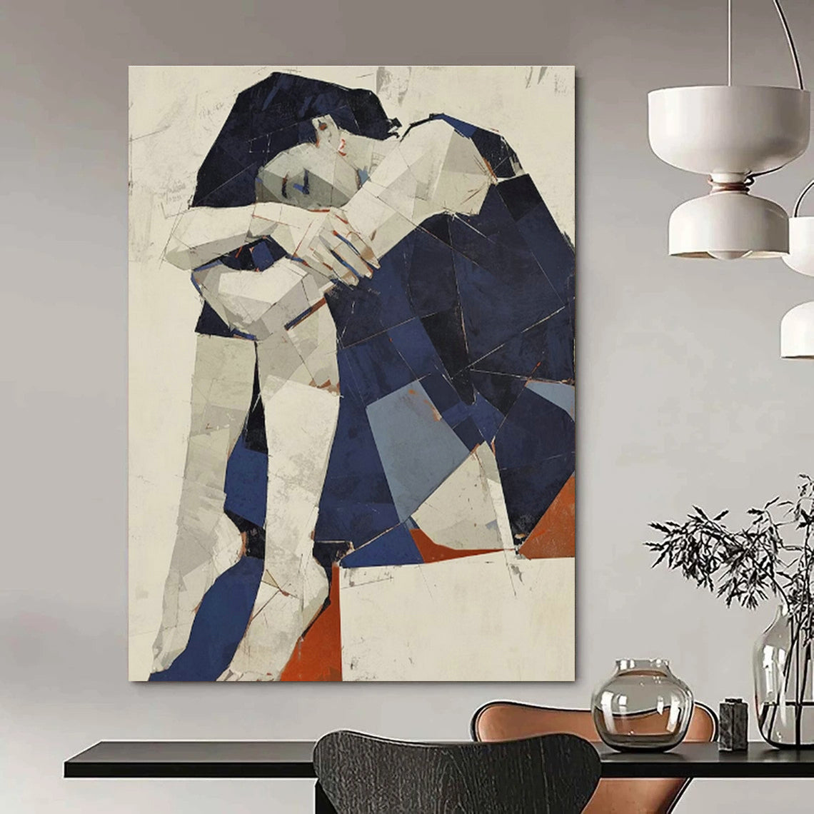 Cubist Figure Art for Studio Apartment & Art - Themed Café DLZ0592
