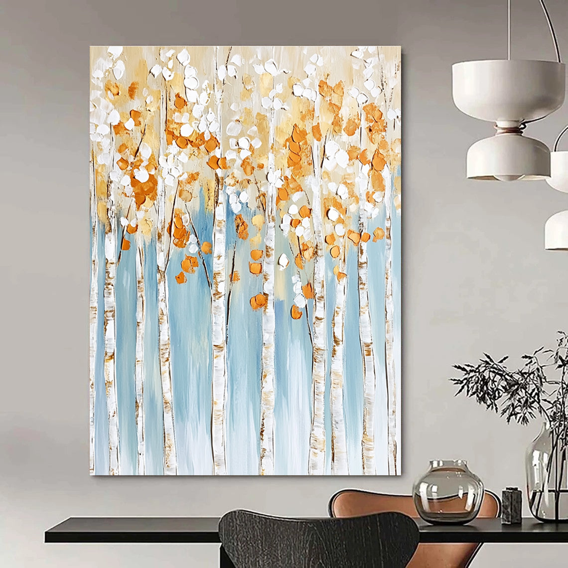 Textured Birch Grove for Rustic Home Decor & Art - Loving Library STSC302