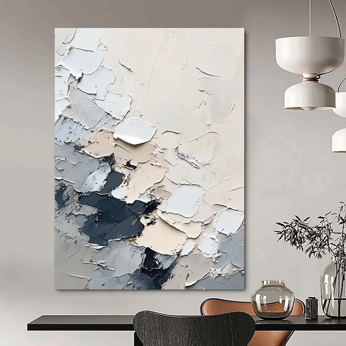 Thick Textured Abstract for Artistic Studio & Bold Home Decor STSC567