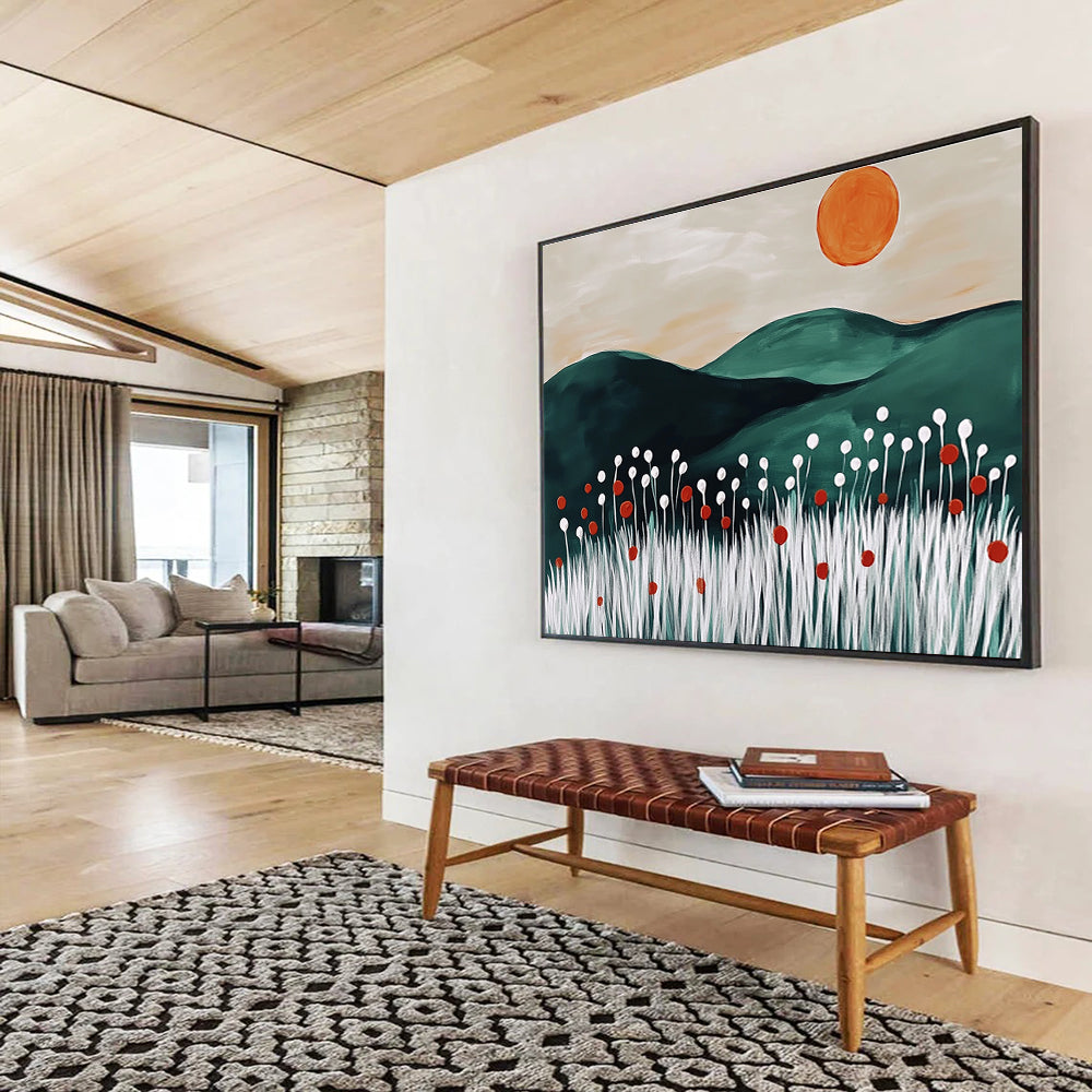 Minimalist Landscape Art for Scandinavian - Style Home & Modern Office SC465