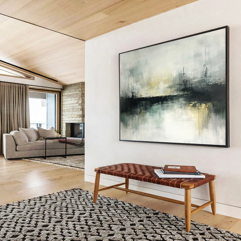 Abstract Misty Landscape Art for Minimalist Bedroom & Modern Gallery SC196