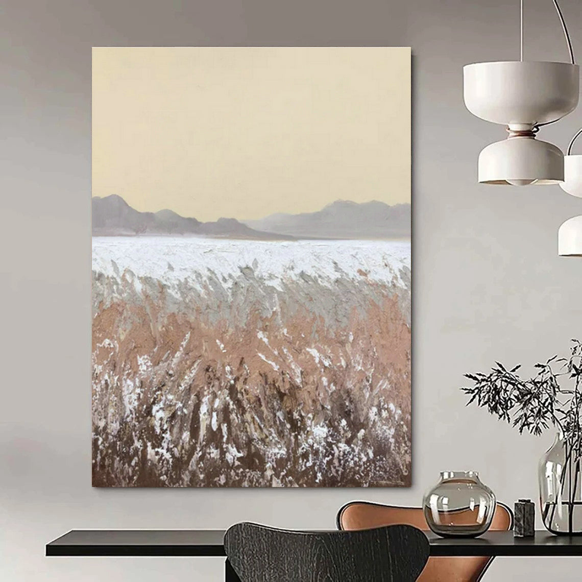 Landscape Abstract Art for Desert - Themed Resort & Nature Lover’s Living Room DLZ1688