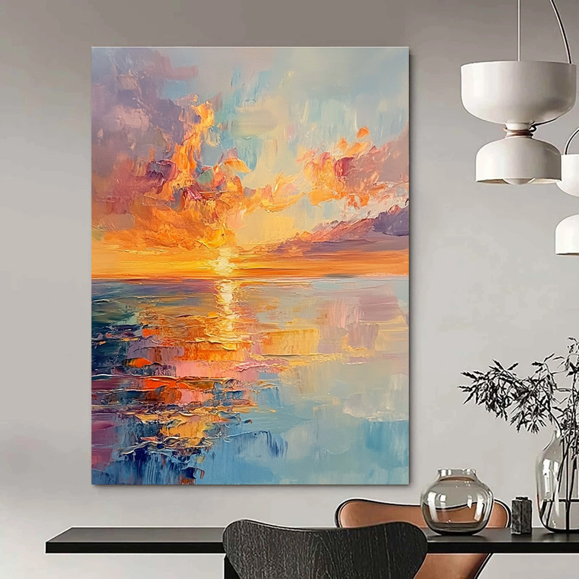 Sea Sunset 1 for Beachfront Hotel Lobby & Coastal Home Office STSC893