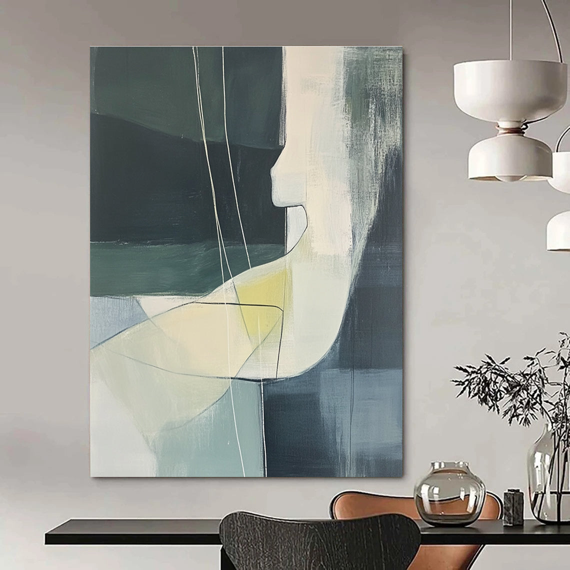 Minimalist Geometric Art for Office & Hallway STSC672