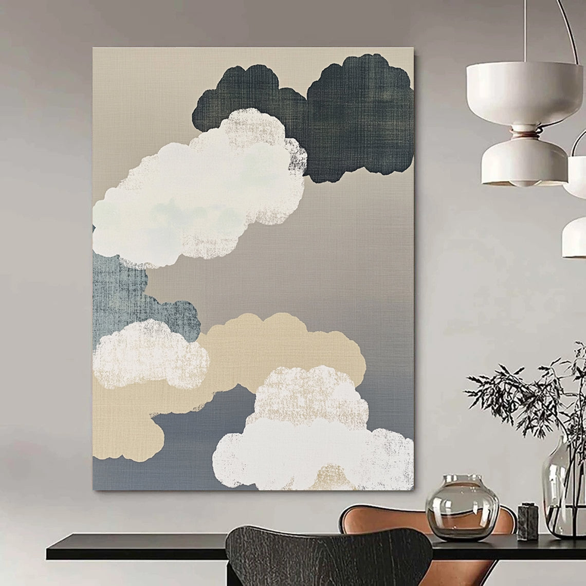 Clouds in Neutral Tones for Spa Retreat & Minimalist Nursery STSC1149