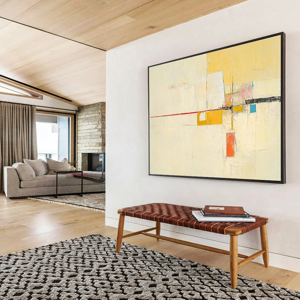 Minimalist Geometric Abstract Art for Contemporary Office & Scandinavian - Style Home SC332