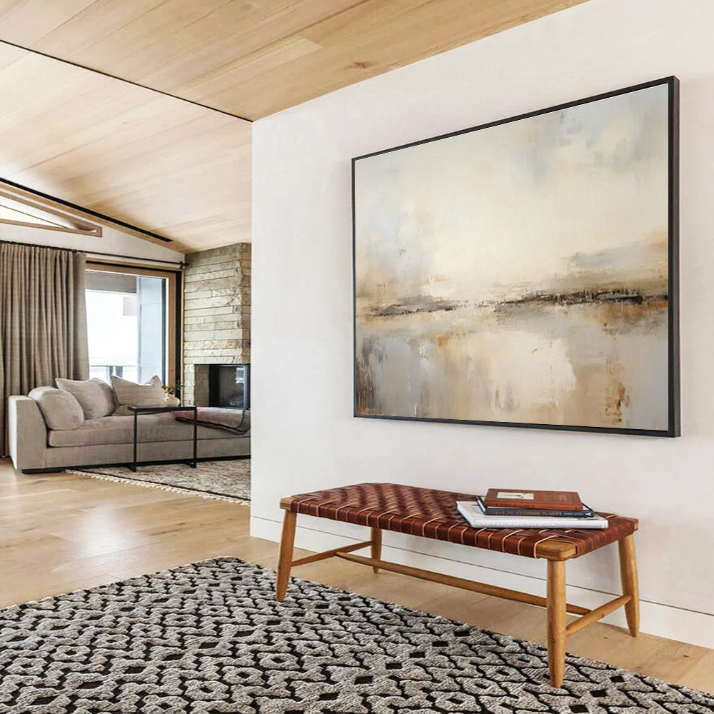 Light - Color Abstract Sea View for Minimalist Bedroom DLZ3007