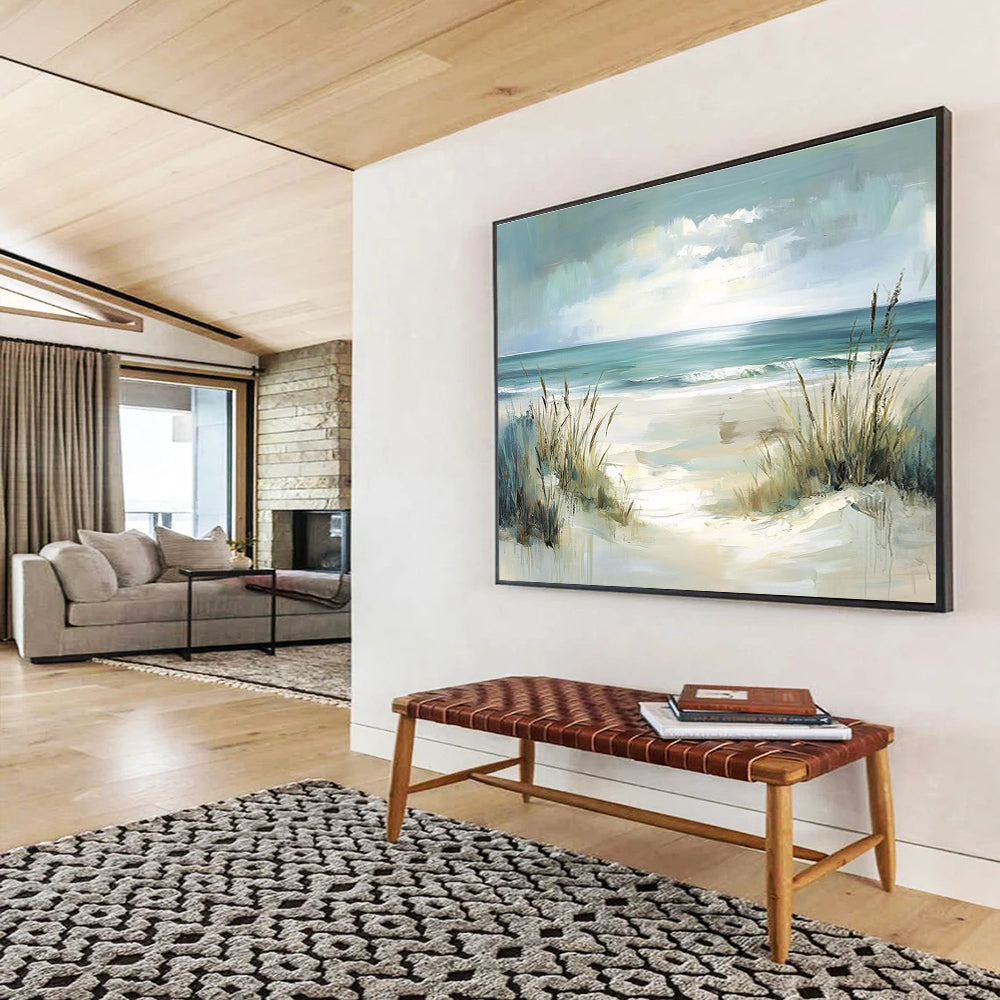 Coastal Dune Art: Enhance Nautical Restaurant & Seaside Bedroom SC546