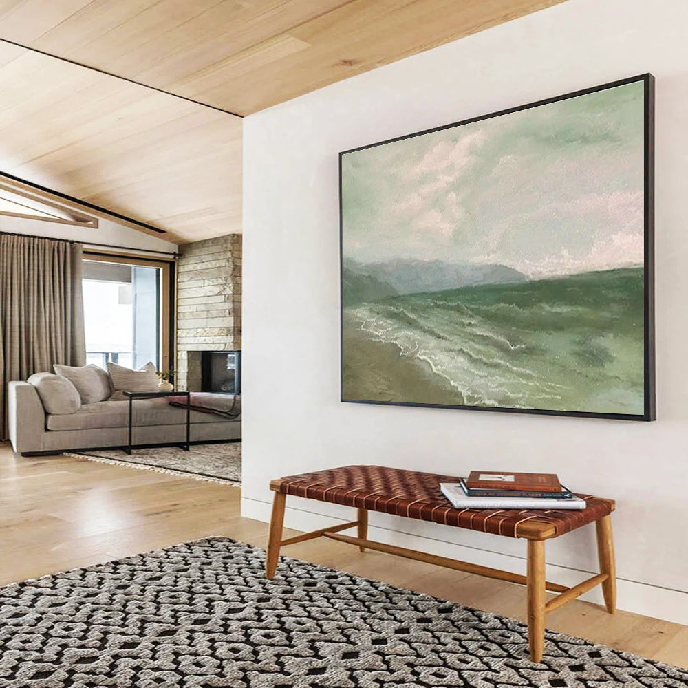 Light - Color Seaside Abstract for Coastal Bed and Breakfast DLZ2988
