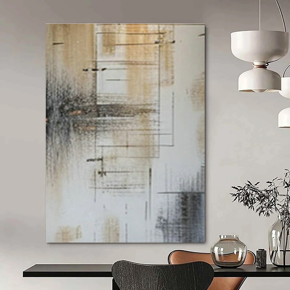 Line - Geometric Abstract Art for Tech - Startup Office & Modern Art Café DLZ0986