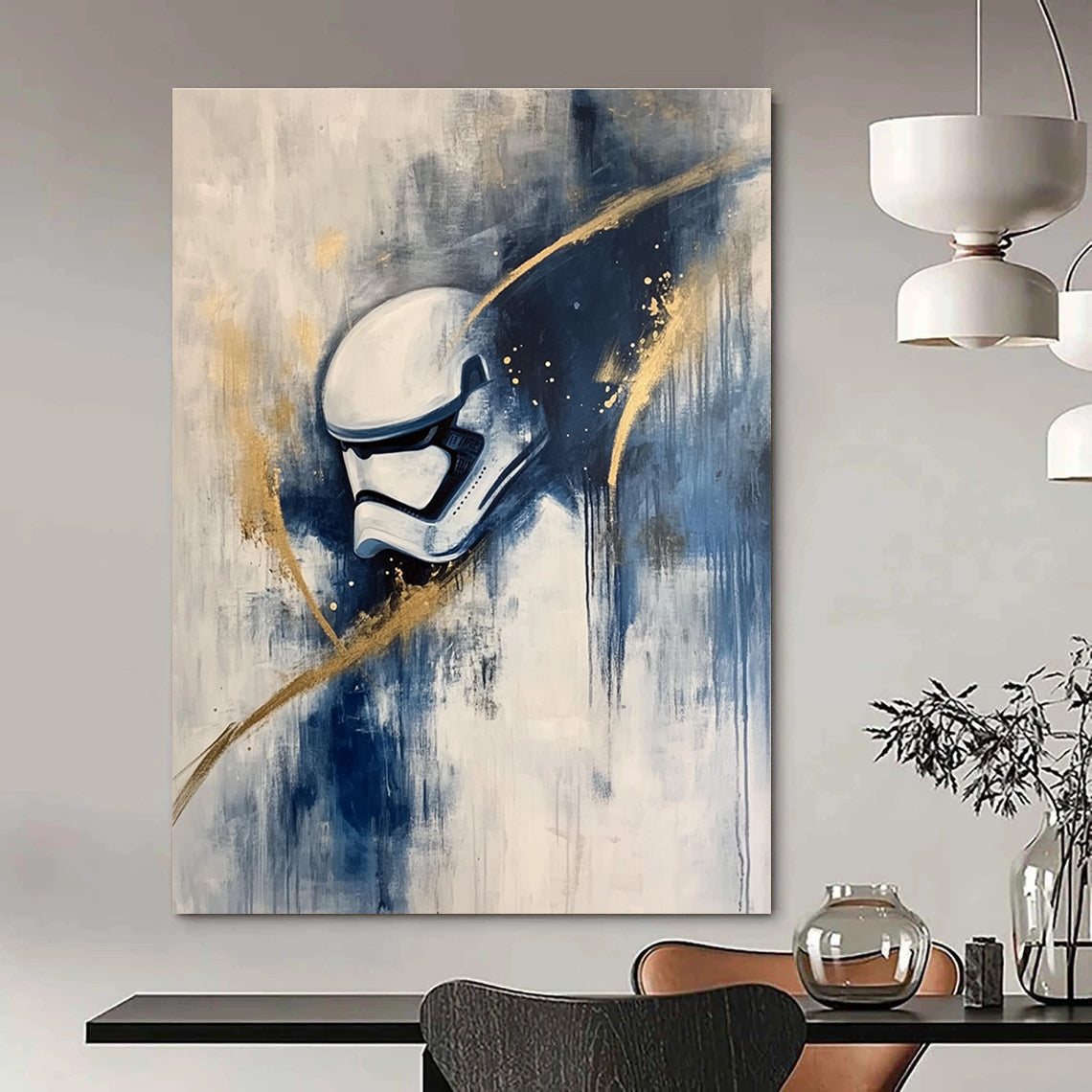 Pop - Culture Abstract Helmet Art for Game Room & Man Cave STSC667