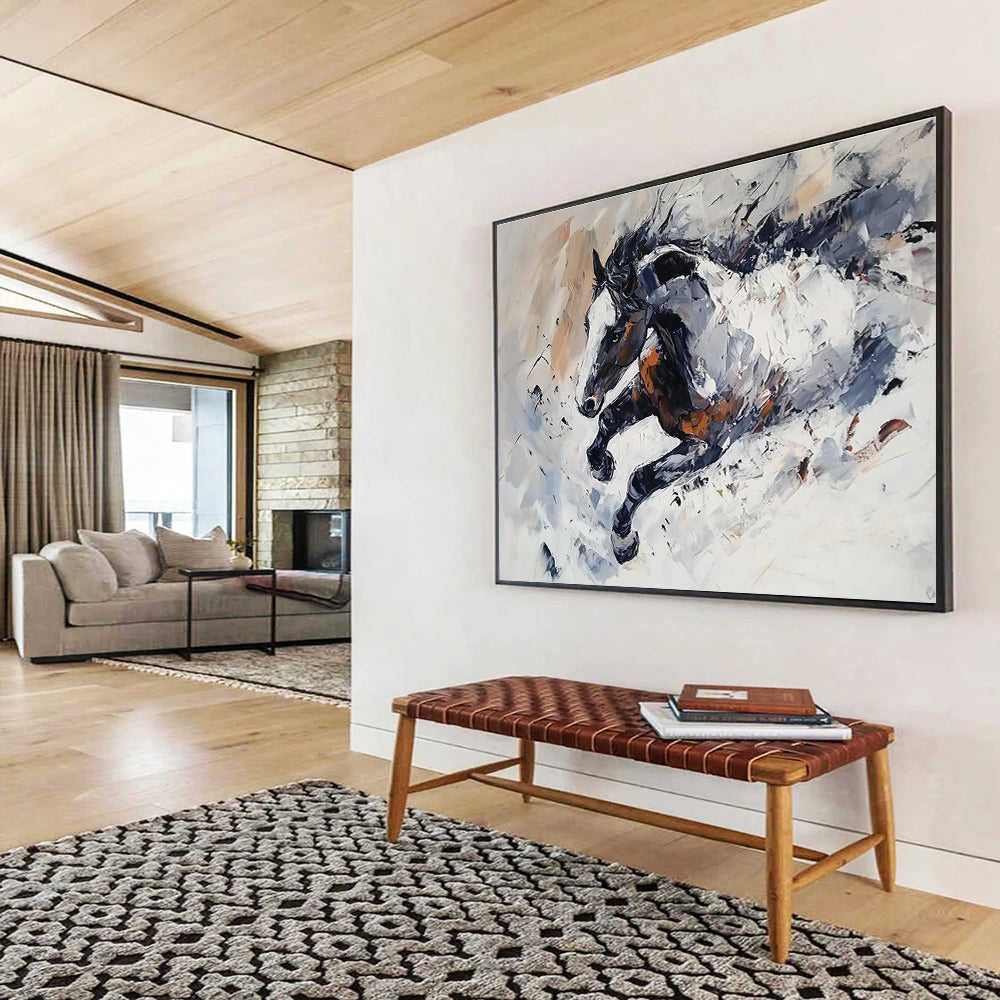 Energetic Equine Art for Equestrian Club & Sports Bar SC594