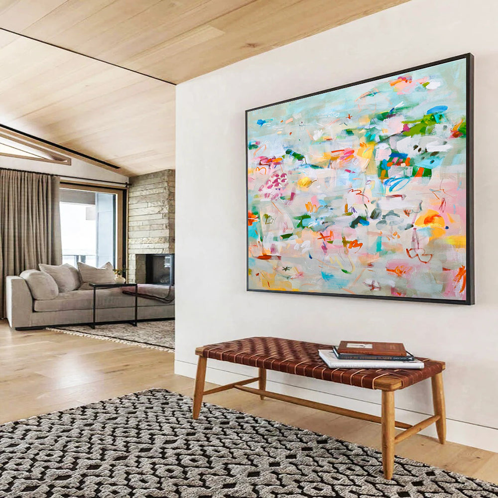 Light - Color Colorful Abstract Art for Bright Home Offices DLZ2420