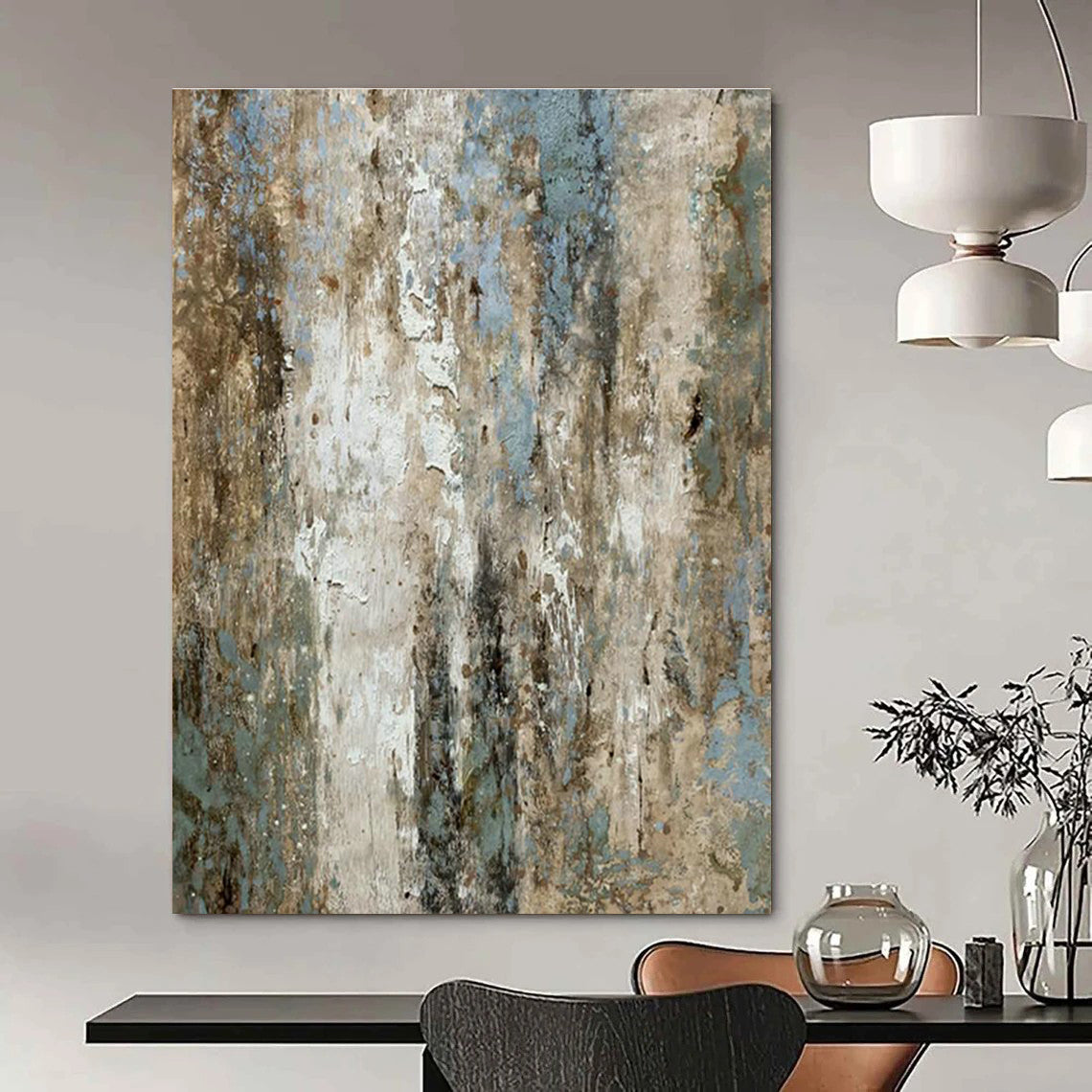 Textured Patina Art for Industrial - Chic Café & Rustic Art Gallery DLZ2231