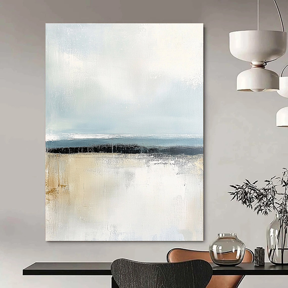Minimalist Sea - Land Art for Hallway & Modern Apartment STSC045