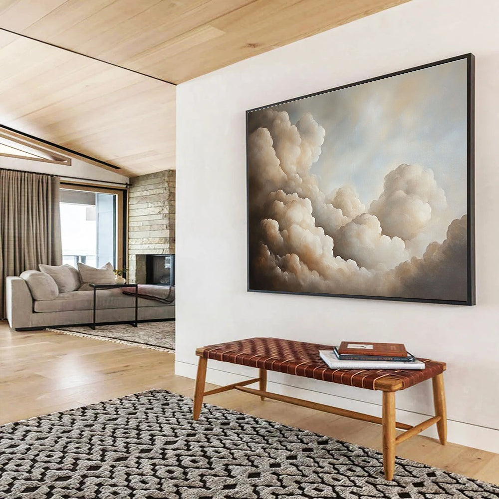 Serene Cloudscape: Elevate Bedroom & Meditation Space SC541