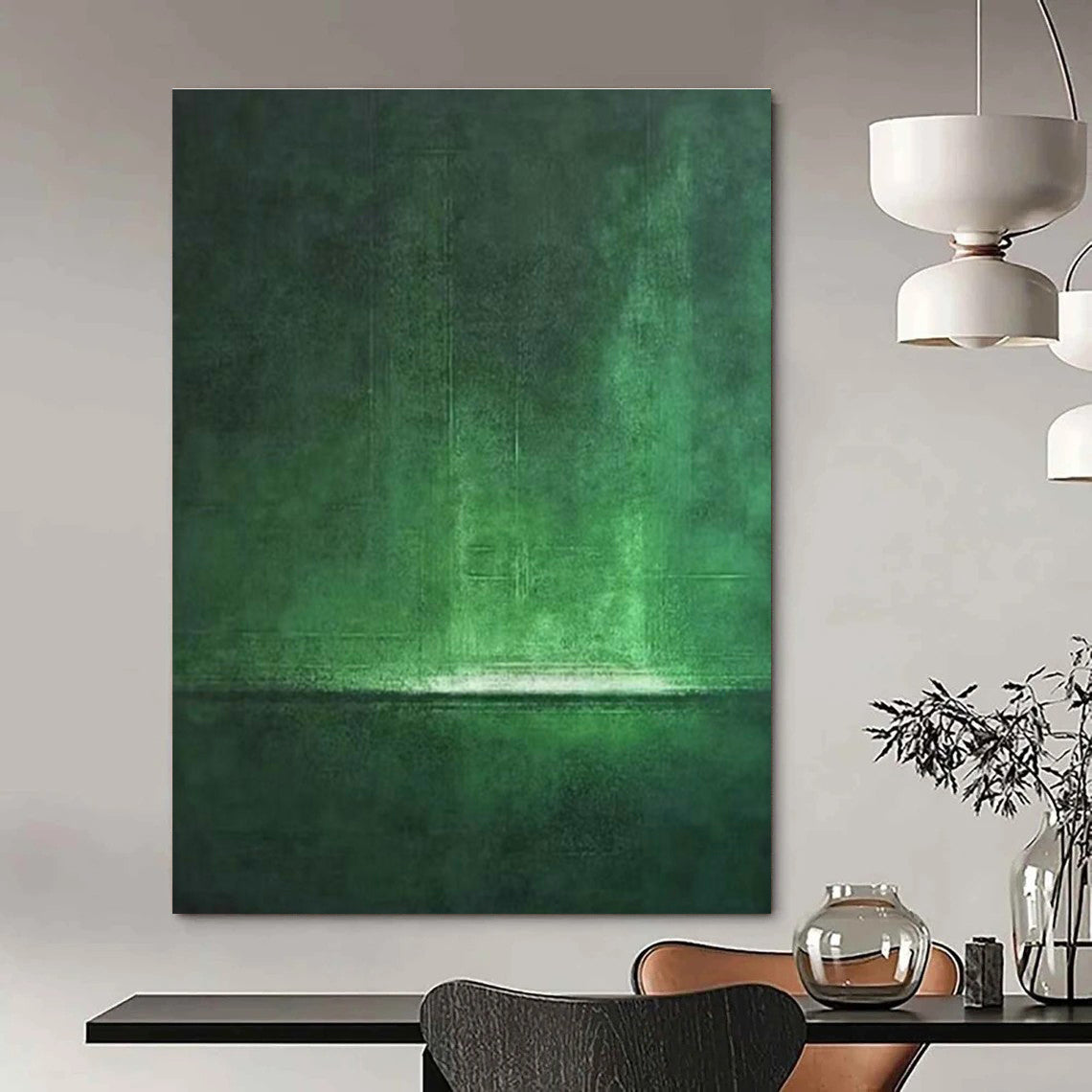 Dark Green Abstract Art for Bedroom & Hallway DLZ0312