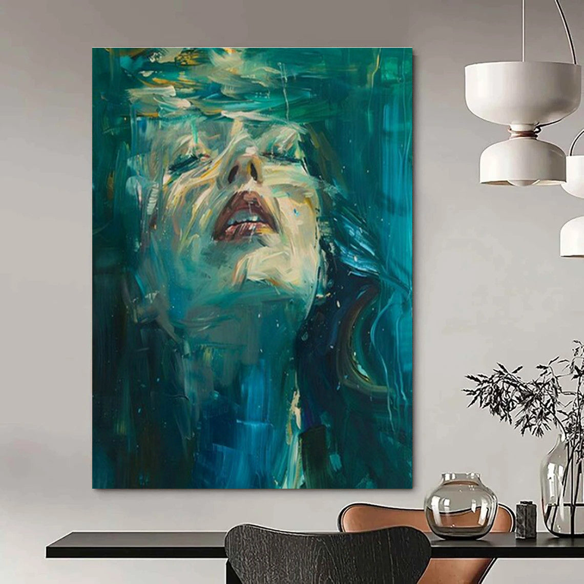 Underwater Portrait Art for Beachfront Hotel & Art - Themed Bistro DLZ1476