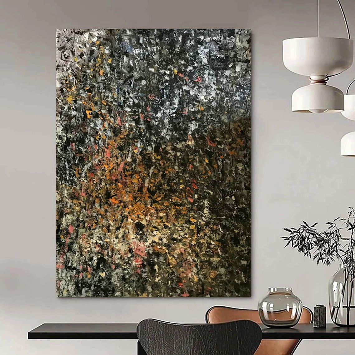 Colorful Textured Abstract Art for Bohemian - Inspired Home & Vibrant Art Café DLZ0758