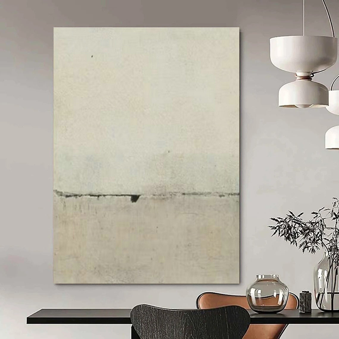 Minimalist Crack Art for Industrial - Style Gallery & Modern Loft Apartment DLZ1513