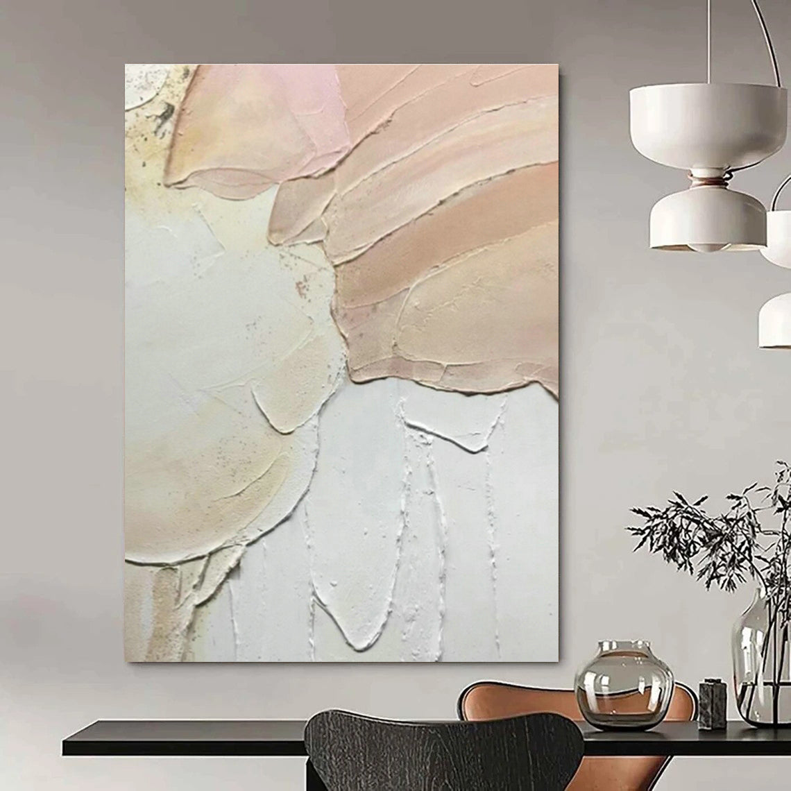 Pastel Textured Detail Art for Bridal Suite & Flower Shop DLZ0622