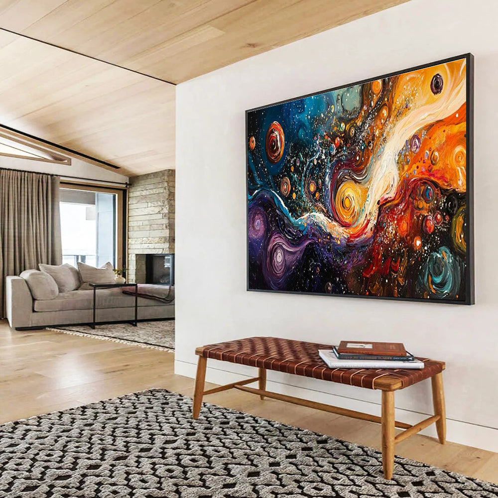 Cosmic Swirl Art for Sci - Fi - Themed Gaming Café Feature Walls DLZ3199