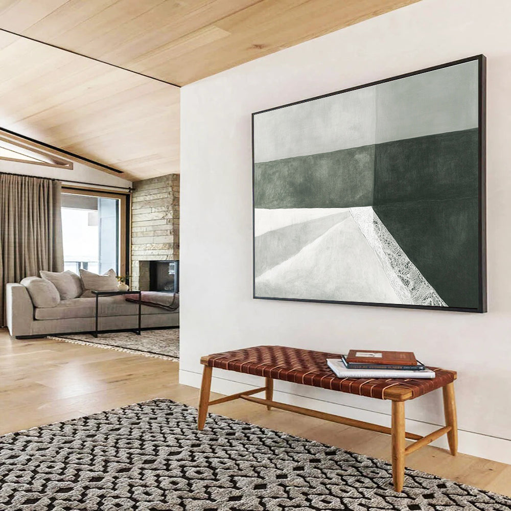 Monochrome with Lace Accent Art for Minimalist Bedroom & Sophisticated Boutique SC462