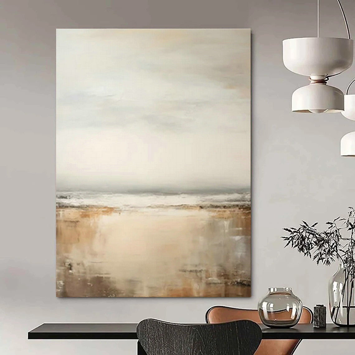 Beach - Inspired Abstract Art for Coastal Vacation Home & Relaxation Spa DLZ1727
