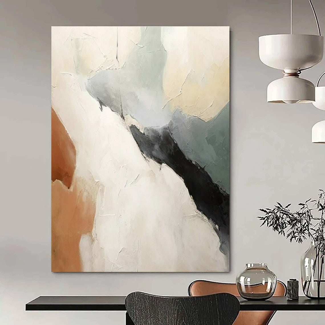 Minimalist Color - Block Abstract Art for Modern Office Reception & Art - Loving Home Library DLZ1801