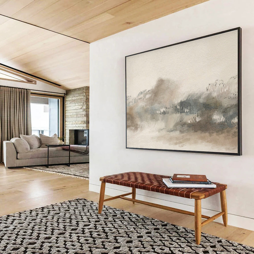 Soft - Color Landscape Abstract Art for Zen - Inspired Home Offices DLZ2628