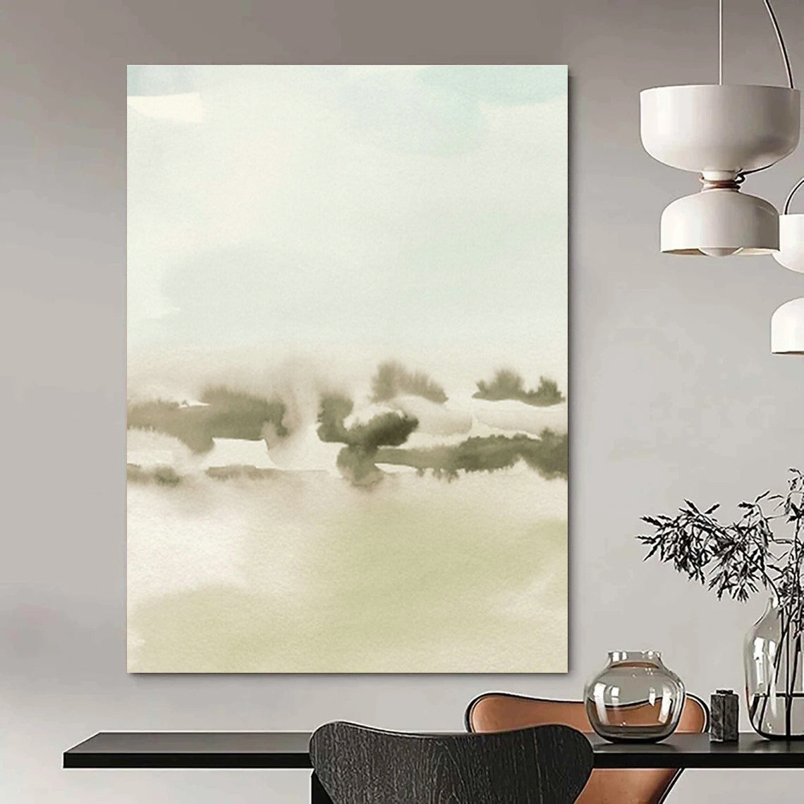 Light - Color Landscape Abstract Art for Living Room & Bedroom DLZ0519