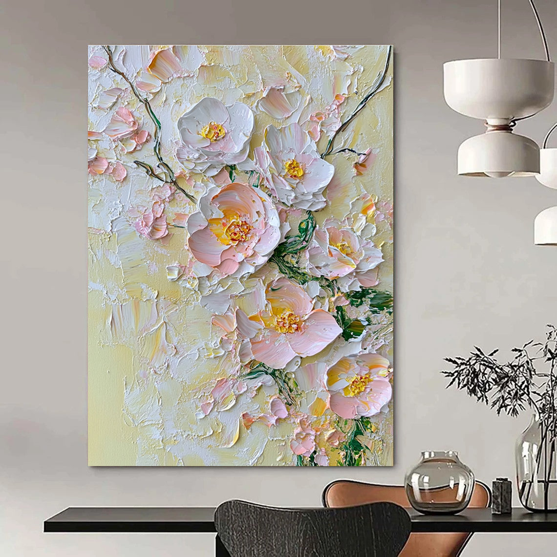 Romantic Floral Art for Wedding Venue & Victorian - Style Parlor STSC004
