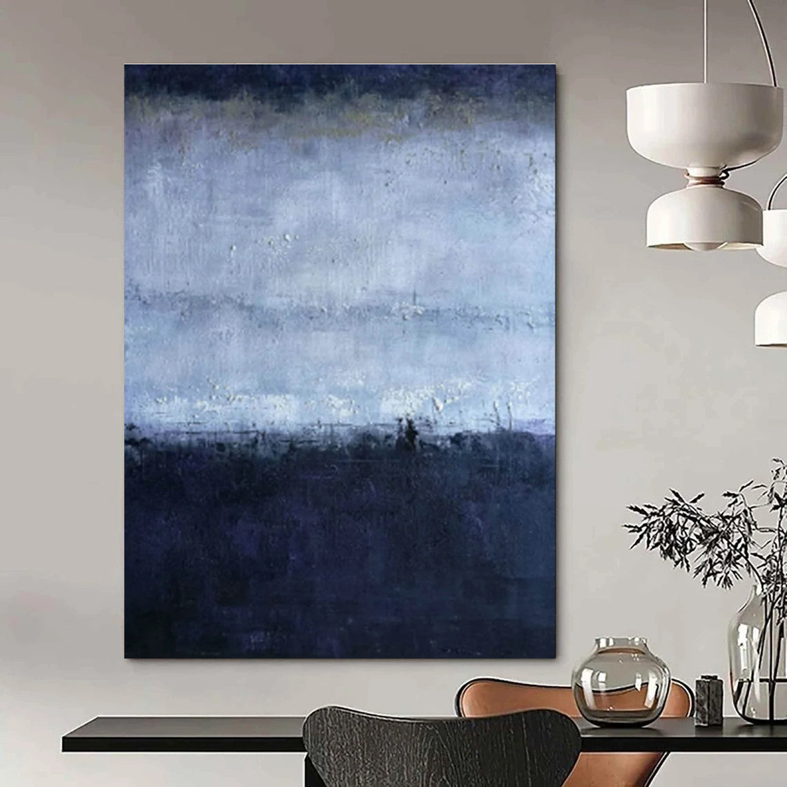 Misty Night Horizon Art for Nautical - Inspired Home Office & Moody Art Gallery DLZ2263